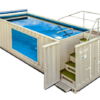 Piscina contenedor panorámica de 6,05 x 2,44m