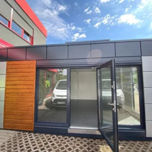 Contenedor de oficina tipo « London » 6,00 x 4,70 m